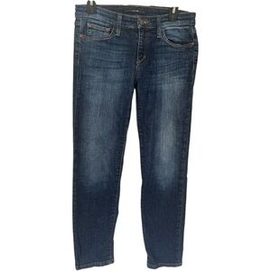 Joe's Jeans Rosie Dark Wash Blue Jeans Straight Ankle, Women's Sz 28